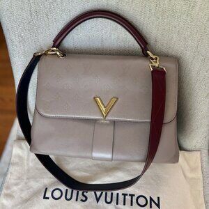 Authentic LOUIS VUITTON Very One Handle 2 Way Shoulder Bag Calfskin Leather